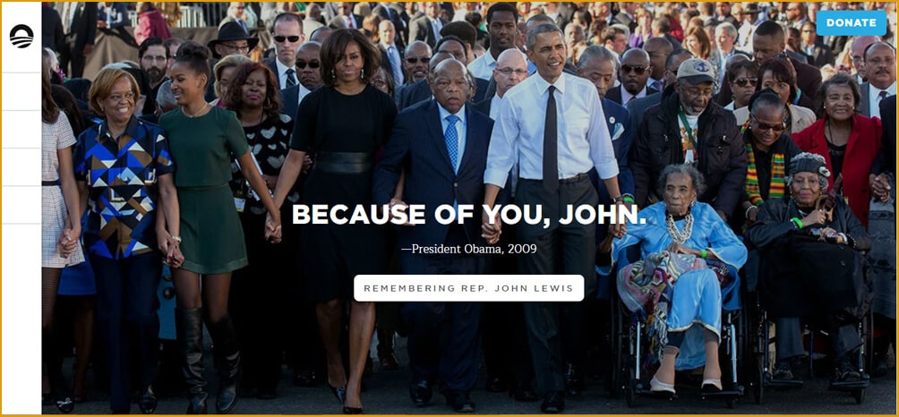 سایت بنیاد اوباما طراحی شده با وردپرس